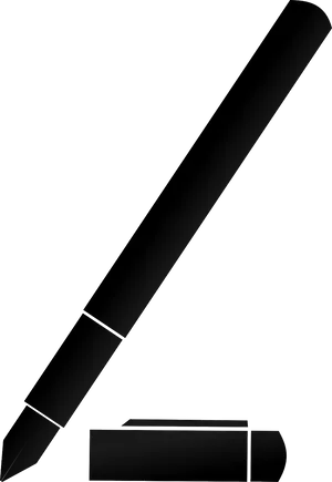 Elegant Black Pen PNG Image