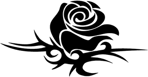Rose Tribal Tattoo Png, Transparent Png PNG image with transparent background