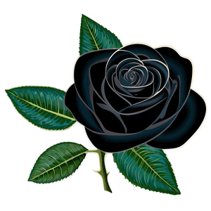 Elegant Black Roses PNG 06212024 PNG