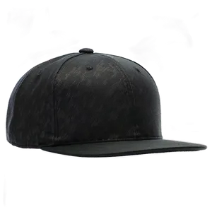 Elegant Black Snapback Cap Png Wtm PNG Image