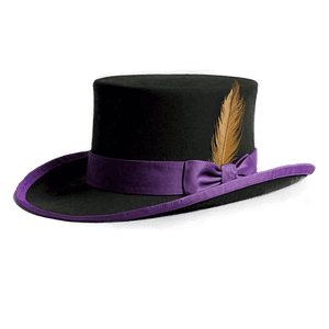 Elegant Black Top Hat PNG ssl PNG image with transparent background