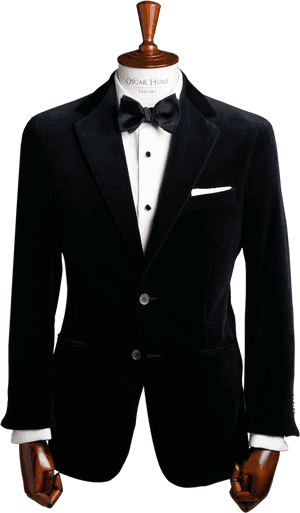 Midnight Navy Velvet Jacket - Institchu Black Tuxedo, HD Png Download PNG image with transparent background