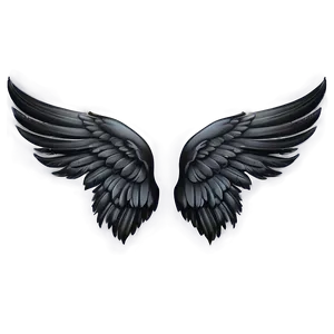 Elegant Black Wings Illustration Png Pfl58 PNG Image