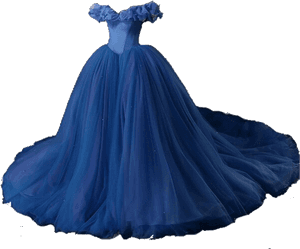 #blue #dress #queen #princess #cinderella #cute #aesthetic - Png Transparent Princess Dress, Png Download PNG with transparent background