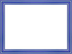 Elegant Blue Border Design PNG Image