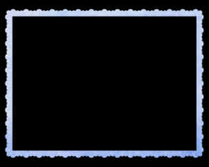 Elegant Blue Lace Frame PNG image with transparent background