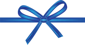 Elegant Blue Ribbon Graphic PNG Image