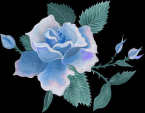Transparent Blue Flower Png - Watercolor Blue Flower Transparent Background, Png Download PNG image with transparent background