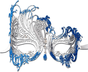 Glitter Series Swan Metal Filigree Laser Cut Venetian - Transparent Masquerade Mask Mask, HD Png Download PNG image with transparent background