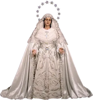 Elegant Bridal Statue PNG Image