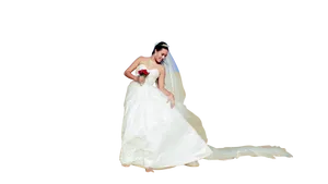 Elegant Bridein Motion PNG Image