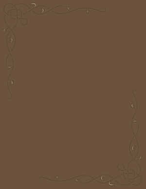 Elegant Brown Frame Design PNG