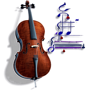 Elegant Cello Design PNG 75 PNG
