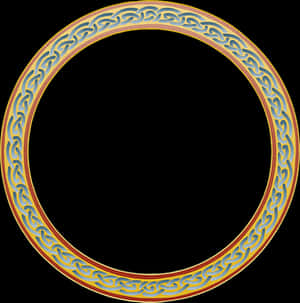 Elegant Celtic Knot Border Design PNG