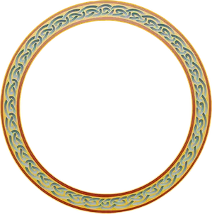 Elegant Celtic Knot Border Design PNG Image