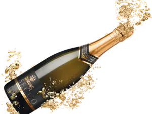 Elegant Champagne Celebration PNG Image