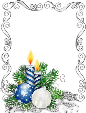 Elegant Christmas Border Design PNG Image