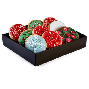 Elegant Christmas Cookie Presentation Png Tjh PNG Image