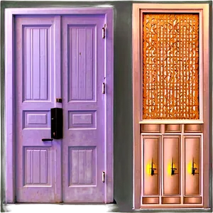 Elegant Closed Door Artwork Png 81 PNG Image