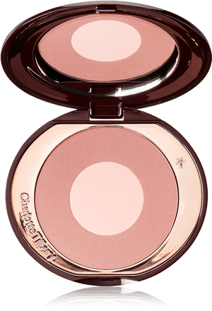 Elegant Compact Blush PNG image with transparent background