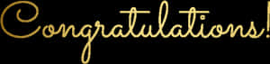 Elegant Congratulations Script PNG image with transparent background