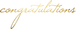 Elegant Congratulations Script PNG Image