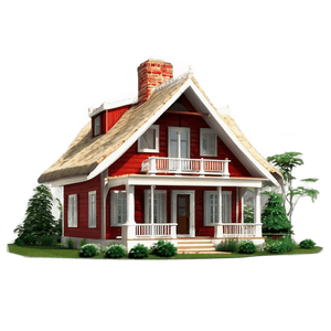 Elegant Cottage Architecture PNG 50 PNG