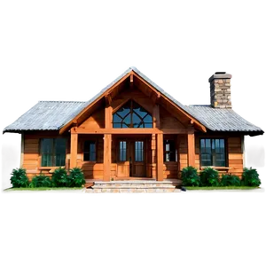 Elegant Cottage Architecture Png Uao PNG Image