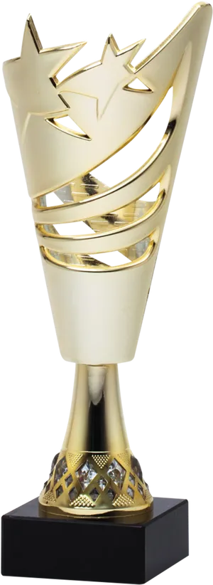 Elegant Cricket Trophy Design PNG Image