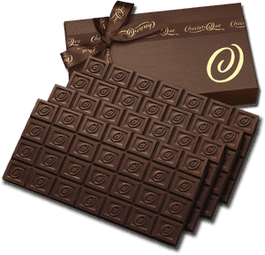 Elegant Dark Chocolate Bar PNG image with transparent background
