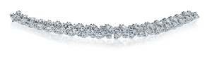 Elegant Diamond Bracelet Design PNG image with transparent background