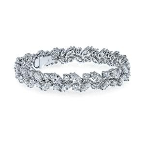 Elegant Diamond Bracelet Design PNG image with transparent background