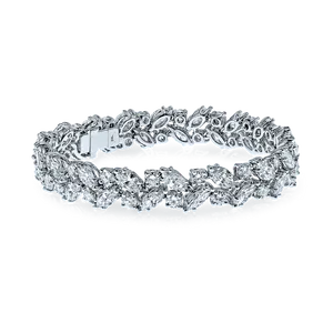 Elegant Diamond Bracelet Design PNG Image