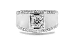 Elegant Diamond Engagement Ring PNG image with transparent background