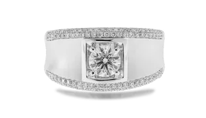 Elegant Diamond Engagement Ring PNG Image