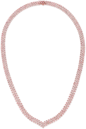 Elegant Diamond Necklace PNG Image