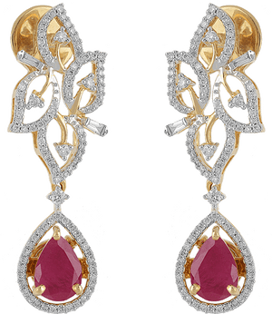 Diamond Earring Png - Jewellery Diamond Earrings Png, Transparent Png PNG