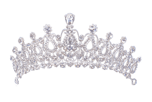 Elegant Diamond Tiara PNG image with transparent background
