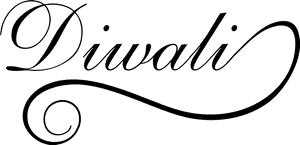Elegant Diwali Script PNG image with transparent background