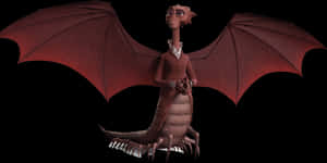 Elegant Dragon Cartoon Character PNG image with transparent background