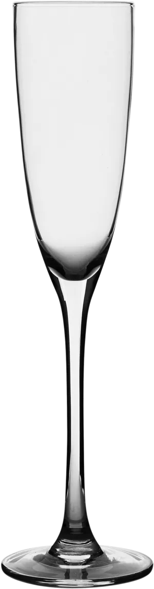 Elegant Empty Wine Glass Black Background PNG Image