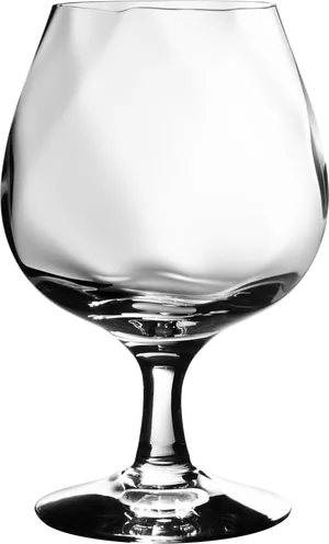 Elegant Empty Wine Glass PNG Image