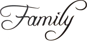 Elegant Family Script PNG Image