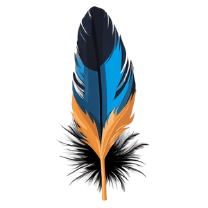 Elegant Feather Illustration PNG 05042024 PNG image with transparent background