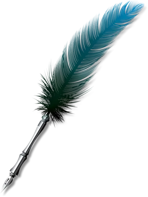 Elegant Feather Pen.png PNG Image