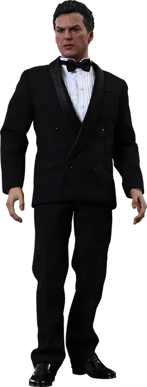 Elegant_ Figure_in_ Tuxedo PNG Image