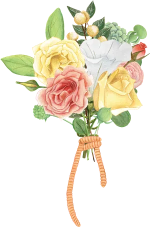 Elegant_ Floral_ Arrangement.png PNG Image