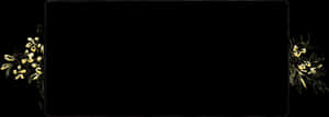 Elegant Floral Black Background PNG