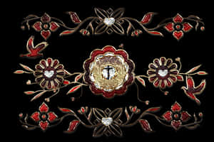 Elegant Floral Cross Design PNG with transparent background