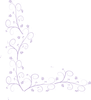 Elegant Floral Designon Dark Background PNG Image